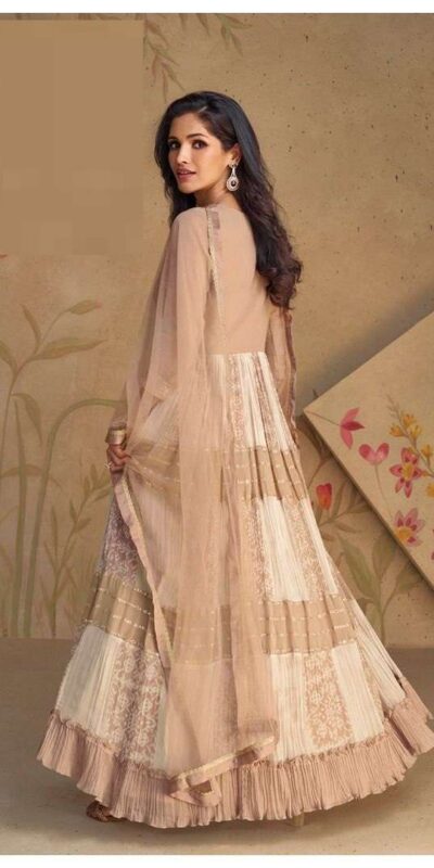 Aglow Cream Fox Georgette Embroider Work Salwar Suit | Jump Suits, Salwar suit, Casual Suits, Creative suits, Designer Suits, Palazzo Suits, Party Wear Suits, Patiala Suits, Straight Suits