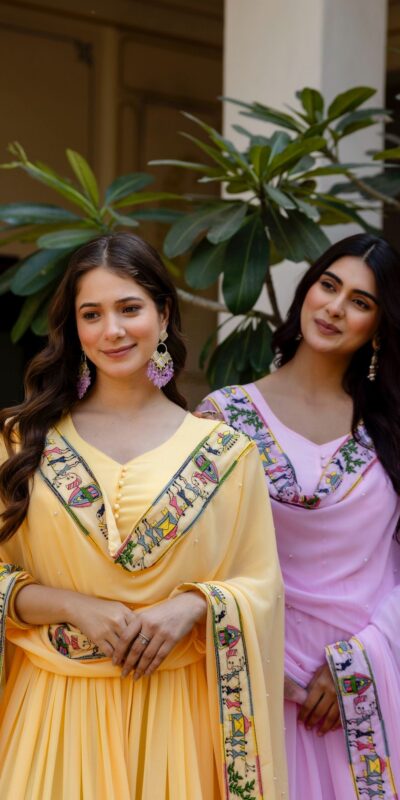 Alluring Pink Georgette Embroider Work Gown | Gowns, Bollywood Gowns, Creative Gowns, Designer Gowns, Embroidered Gowns, Party Wear Gowns