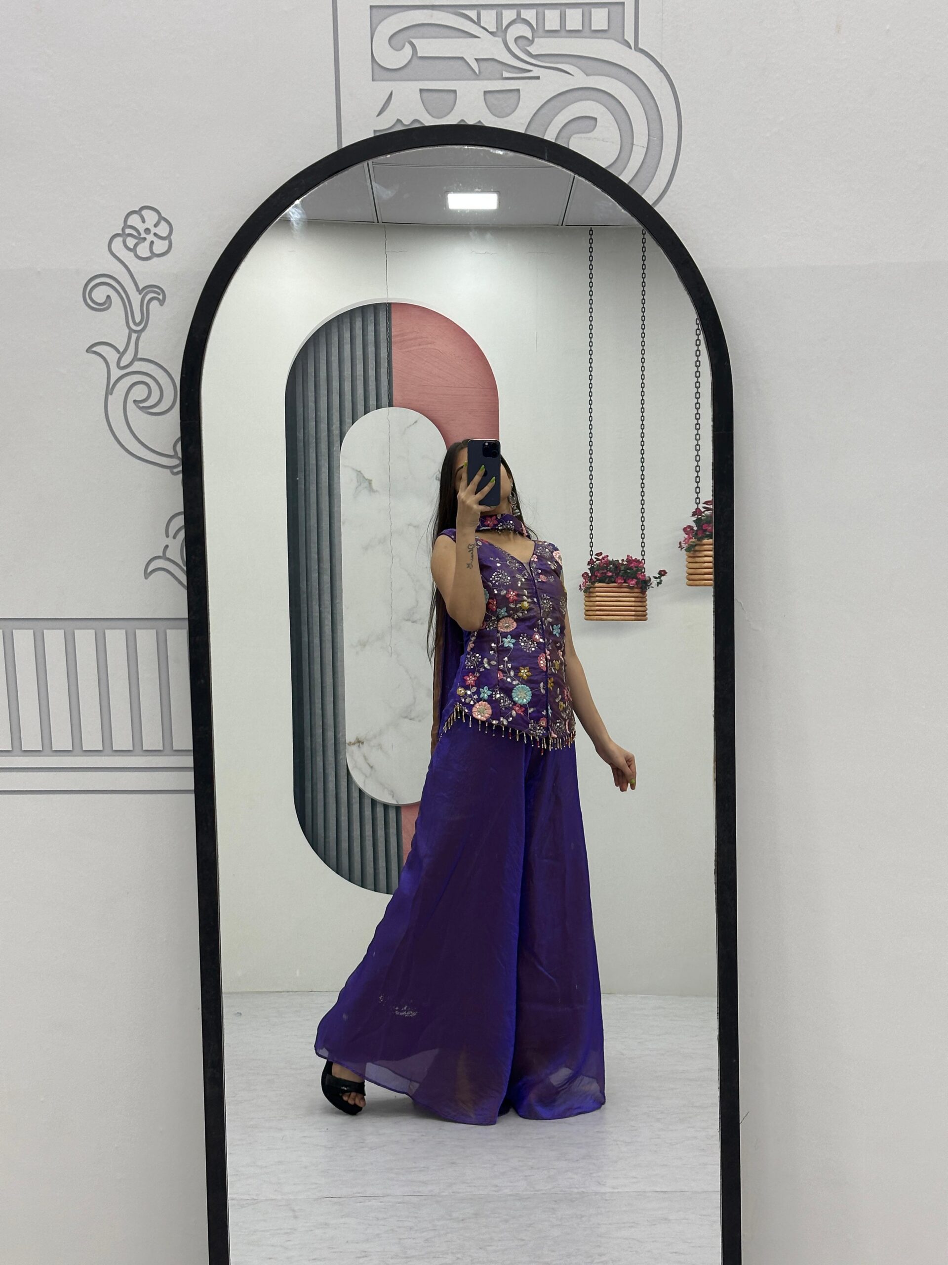 Angelic Purple Tissue Simmer Embroider Work Salwar Suit | Jump Suits, Salwar suit, Casual Suits, Creative suits, Designer Suits, Palazzo Suits, Party Wear Suits, Patiala Suits, Straight Suits