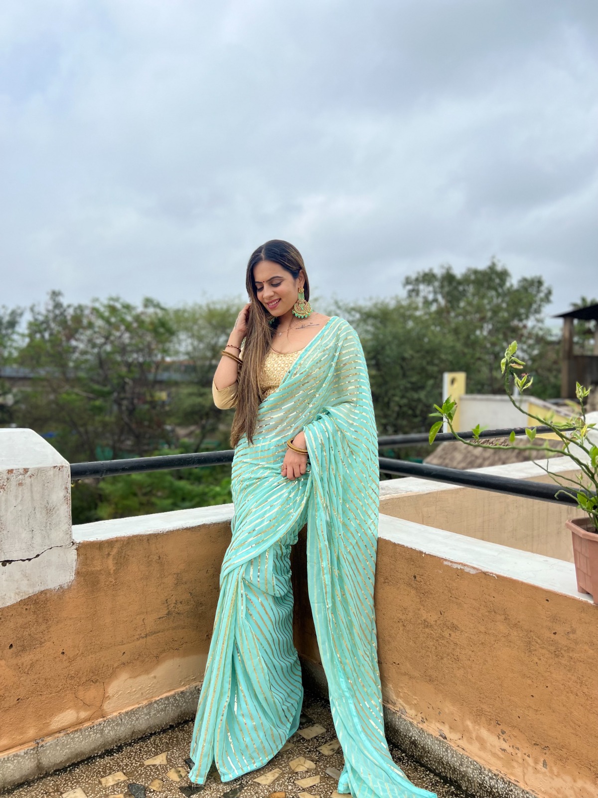 Aquamarine Georgette Embroidery Sequence Saree | Sarees, Bollywood Sarees, Creative Sarees, Designer Sarees, Embroidered Sarees, Ethnic Saree, Modern Digital sarees, Party Wear Sarees