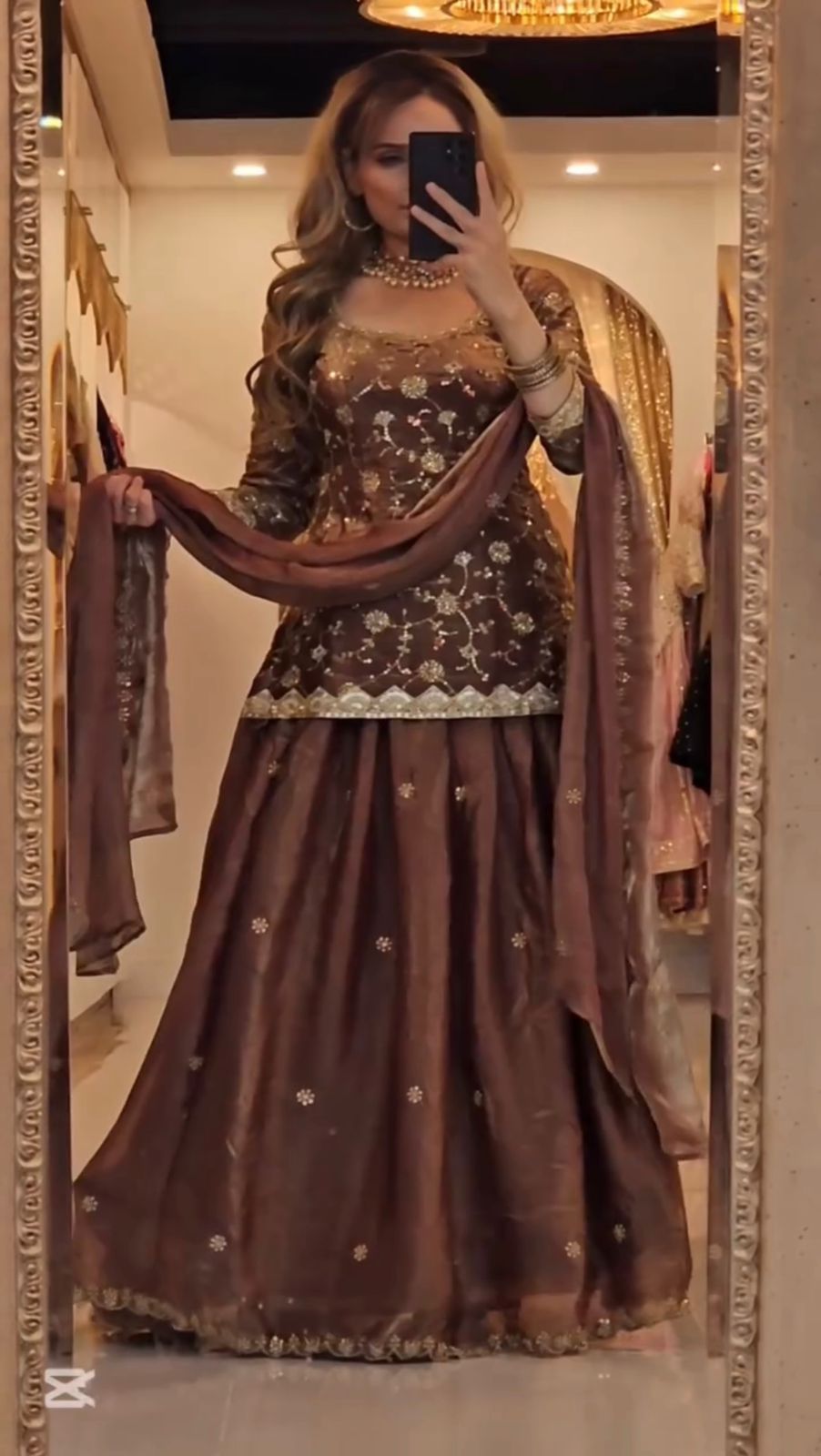 MF 473 Brown in Color Fandy Silk Designer Work Lehenga Choli . Affordable Price ₹2399. Delivery 4-6 Working Days. Shop now. | Lehenga, Bollywood Lehenga, Creative Lehenga, Designer Lehenga, Embroidered Lehenga, Party Wear Lehenga
