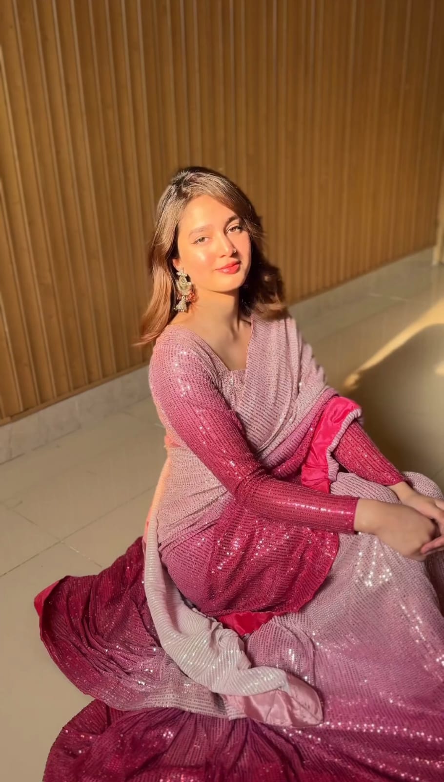 Baby Pink Sequin Embroidered Saree | Sarees, Bollywood Sarees, Creative Sarees, Designer Sarees, Embroidered Sarees, Ethnic Saree, Modern Digital sarees, Party Wear Sarees