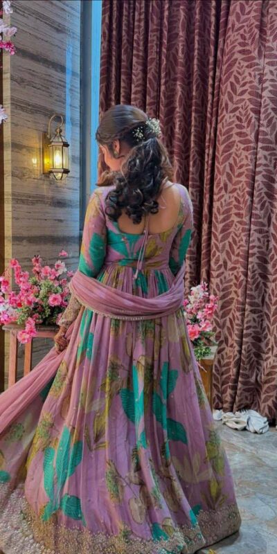 Perfect for Wedding, Party, Durga Puja, Diwali, Anniversary – ZB 5054 Pink Pink Fox Georgette Gown. Now at just ₹2149. Delivery 4-6 Working Days. Shop now. | Gowns, Bollywood Gowns, Creative Gowns, Designer Gowns, Embroidered Gowns, Party Wear Gowns