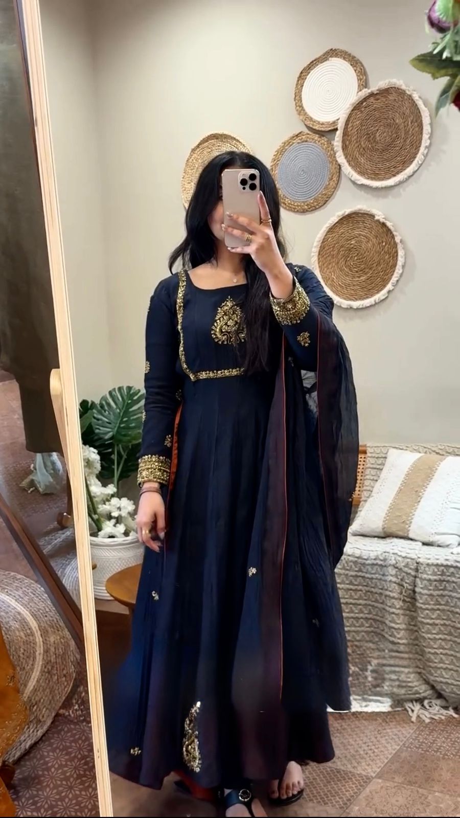 Black Fox Georgette With Embroidery Gown | Gowns, Bollywood Gowns, Creative Gowns, Designer Gowns, Embroidered Gowns, Party Wear Gowns
