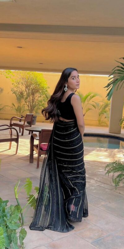 Black Georgette Sequin Work Saree with
Piping | Sarees, Bollywood Sarees, Creative Sarees, Designer Sarees, Embroidered Sarees, Ethnic Saree, Modern Digital sarees, Party Wear Sarees