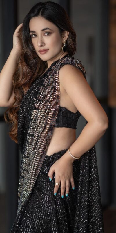 Black Georgette with Sequence Work Saree | Sarees, Bollywood Sarees, Creative Sarees, Designer Sarees, Ethnic Saree, Modern Digital sarees, Party Wear Sarees