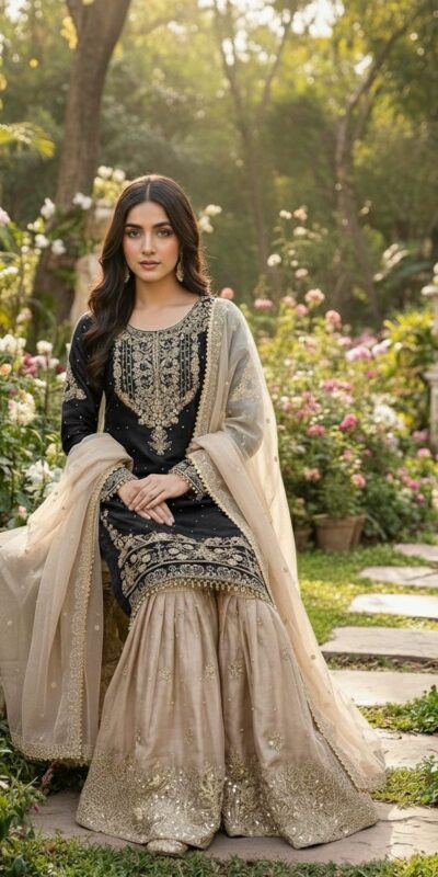 Black Organza Silk Embroidery Lace Work Salwar Suit | Jump Suits, Salwar suit, Casual Suits, Creative suits, Designer Suits, Palazzo Suits, Party Wear Suits, Patiala Suits, Straight Suits