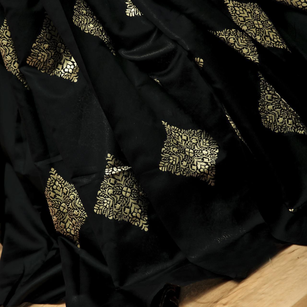 Black Soft Lichi Silk With Lace Border Saree | Sarees, Bollywood Sarees, Creative Sarees, Designer Sarees, Embroidered Sarees, Ethnic Saree, Modern Digital sarees, Party Wear Sarees