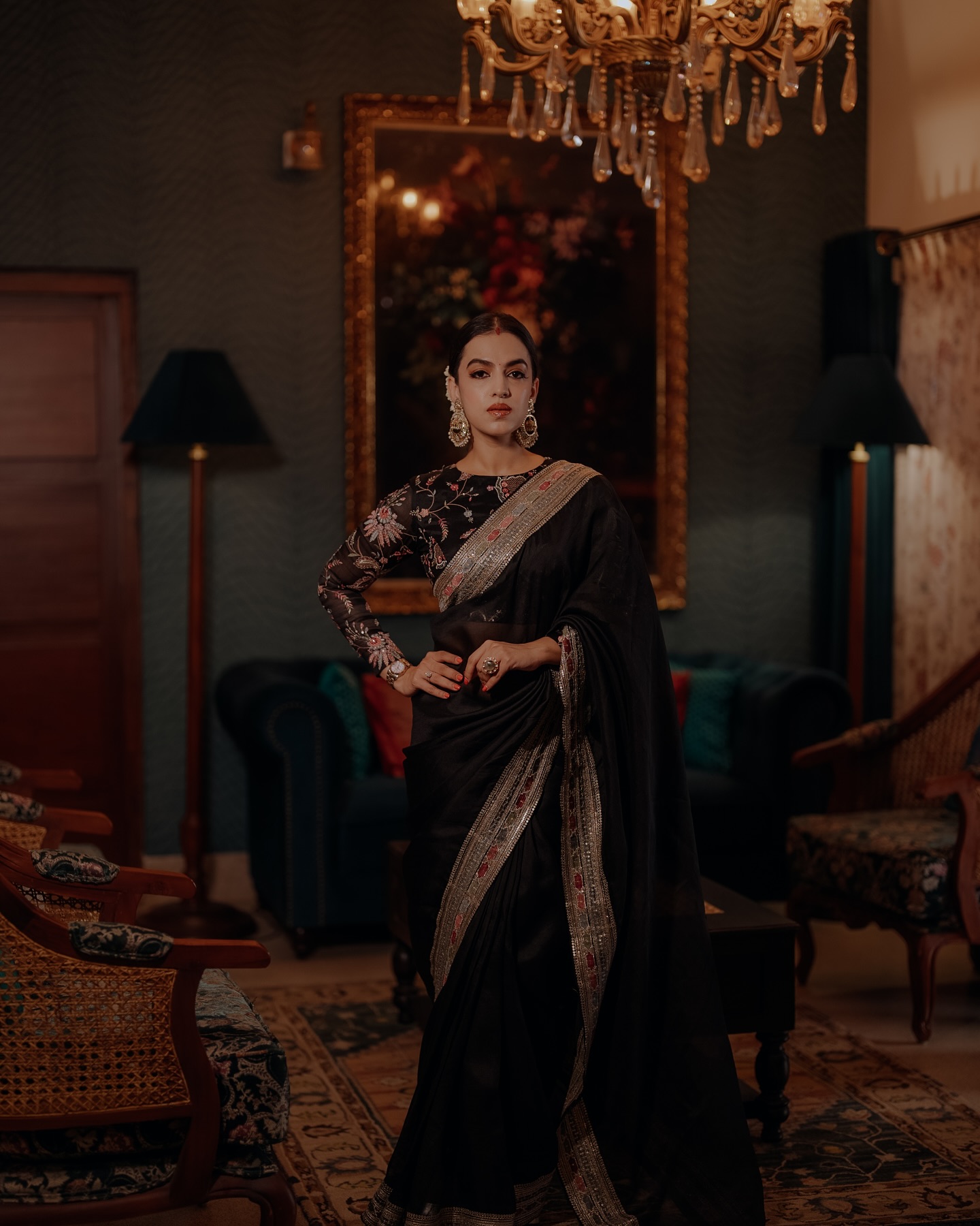 Black Space Silk With Multi Color Sequins Work Saree | Sarees, Bollywood Sarees, Creative Sarees, Designer Sarees, Embroidered Sarees, Ethnic Saree, Modern Digital sarees, Party Wear Sarees