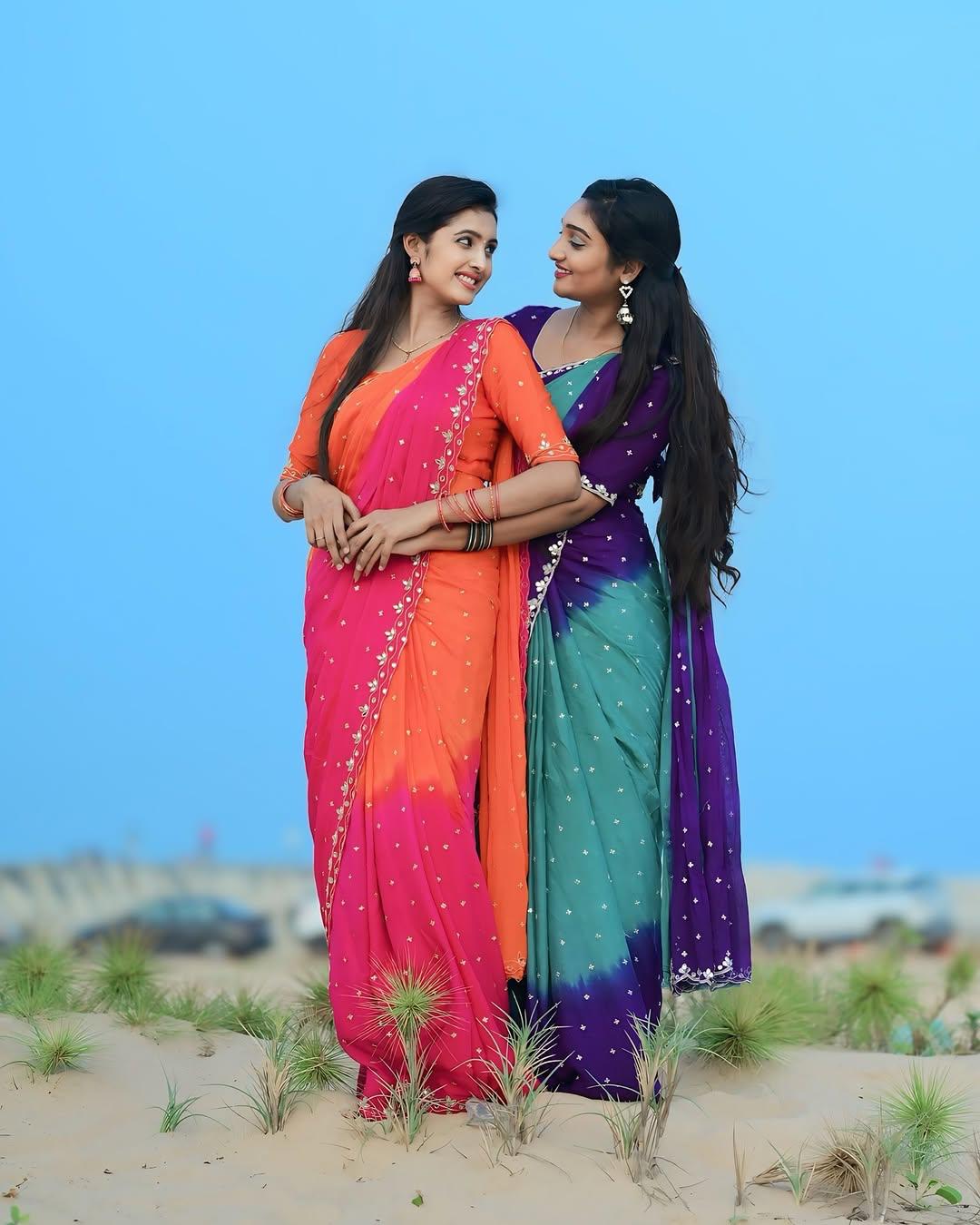 Blue And Purple Chinnon Embroidery Sequence Saree | Sarees, Bollywood Sarees, Creative Sarees, Designer Sarees, Embroidered Sarees, Ethnic Saree, Modern Digital sarees, Party Wear Sarees