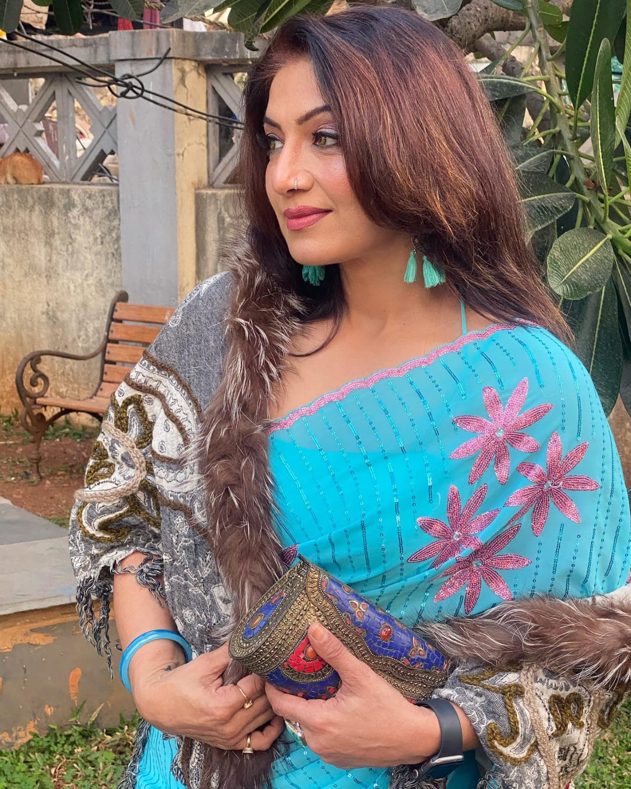 Blue Georgette Embroidery Sequence Saree | Sarees, Bollywood Sarees, Creative Sarees, Designer Sarees, Embroidered Sarees, Ethnic Saree, Modern Digital sarees, Party Wear Sarees