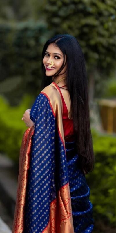 Blue Lichi Silk With Lace Work Saree | Sarees, Bollywood Sarees, Creative Sarees, Designer Sarees, Embroidered Sarees, Ethnic Saree, Modern Digital sarees, Party Wear Sarees