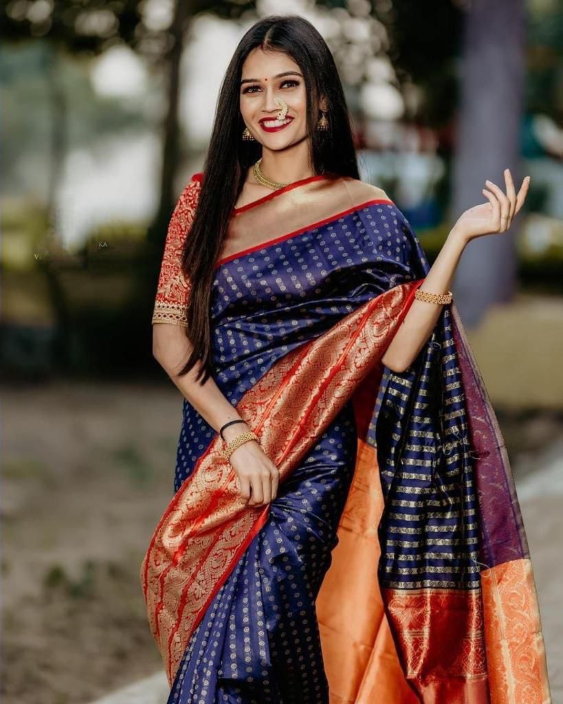 Blue Lichi Silk With Lace Work Saree | Sarees, Bollywood Sarees, Creative Sarees, Designer Sarees, Embroidered Sarees, Ethnic Saree, Modern Digital sarees, Party Wear Sarees