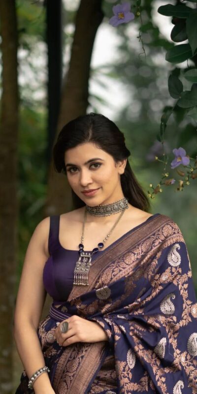 Blue Soft Lichi Silk Lace Border Work Saree | Sarees, Bollywood Sarees, Creative Sarees, Designer Sarees, Embroidered Sarees, Ethnic Saree, Modern Digital sarees, Party Wear Sarees