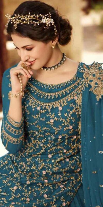 Blue Soft Net With Embroidery Work Salwar Suit | Jump Suits, Salwar suit, Casual Suits, Creative suits, Designer Suits, Palazzo Suits, Party Wear Suits, Patiala Suits, Straight Suits