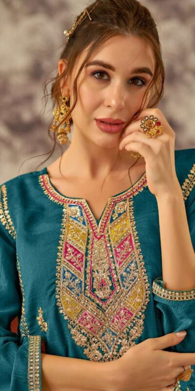 Blue Vichitra Embroidery Codding Sequence Salwar Suit | Jump Suits, Salwar suit, Casual Suits, Creative suits, Designer Suits, Palazzo Suits, Party Wear Suits, Patiala Suits, Straight Suits