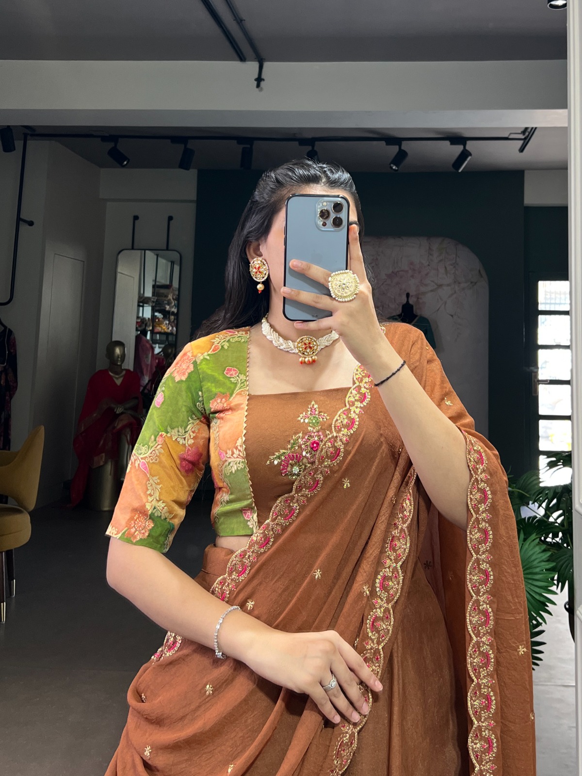 Brown Chocolate Crush Embroidery Work Lehenga Choli | Lehenga, Bollywood Lehenga, Creative Lehenga, Designer Lehenga, Embroidered Lehenga, Party Wear Lehenga