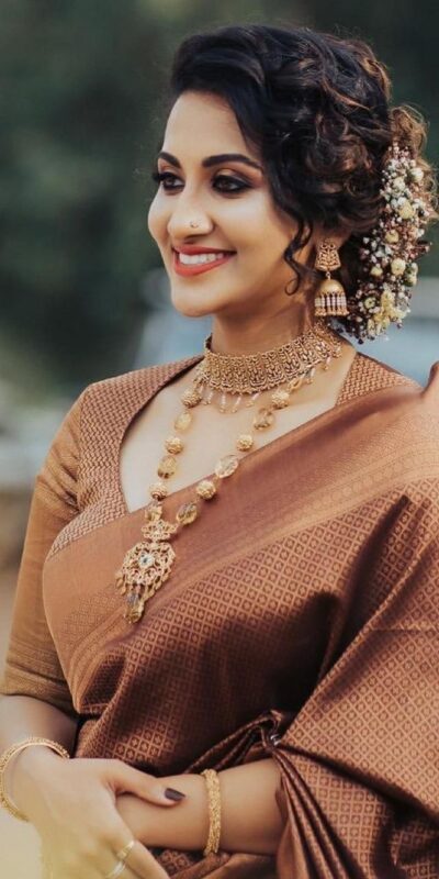 Brown Soft Lichi Silk Lace Work Saree | Sarees, Bollywood Sarees, Creative Sarees, Designer Sarees, Embroidered Sarees, Ethnic Saree, Modern Digital sarees, Party Wear Sarees