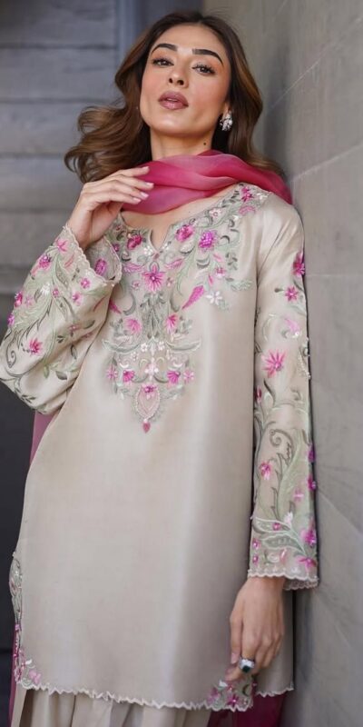 Chiku French Crape With Embroidery Work Salwar Suit | Jump Suits, Salwar suit, Casual Suits, Creative suits, Designer Suits, Palazzo Suits, Party Wear Suits, Patiala Suits, Straight Suits
