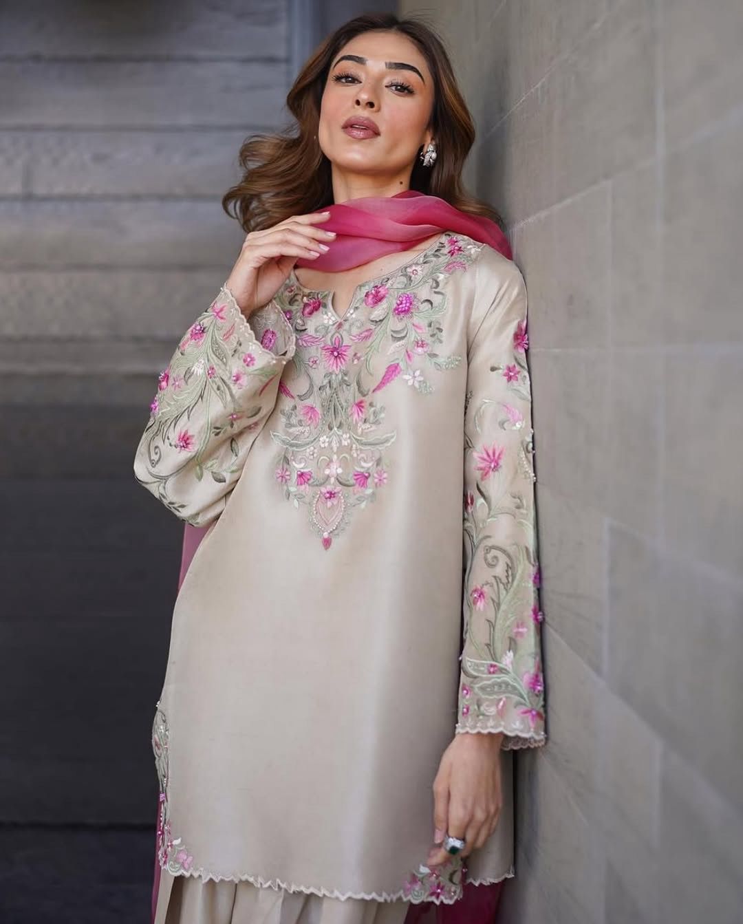 Chiku French Crape With Embroidery Work Salwar Suit | Jump Suits, Salwar suit, Casual Suits, Creative suits, Designer Suits, Palazzo Suits, Party Wear Suits, Patiala Suits, Straight Suits