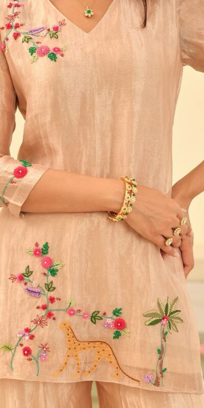 Cream Fendi With Embroidery Work Salwar Suit | Jump Suits, Salwar suit, Casual Suits, Creative suits, Designer Suits, Palazzo Suits, Party Wear Suits, Patiala Suits, Straight Suits