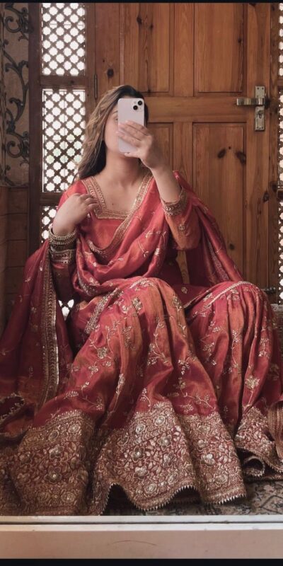 Dazzling Peach Chinon Silk Embroidery Work Salwar Suit | Jump Suits, Salwar suit, Casual Suits, Creative suits, Designer Suits, Palazzo Suits, Party Wear Suits, Patiala Suits, Straight Suits