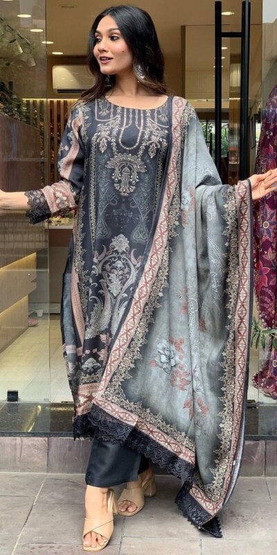 Elegant Black Maslin Digital Prints Salwar Suit | Jump Suits, Salwar suit, Casual Suits, Creative suits, Designer Suits, Palazzo Suits, Party Wear Suits, Patiala Suits, Straight Suits