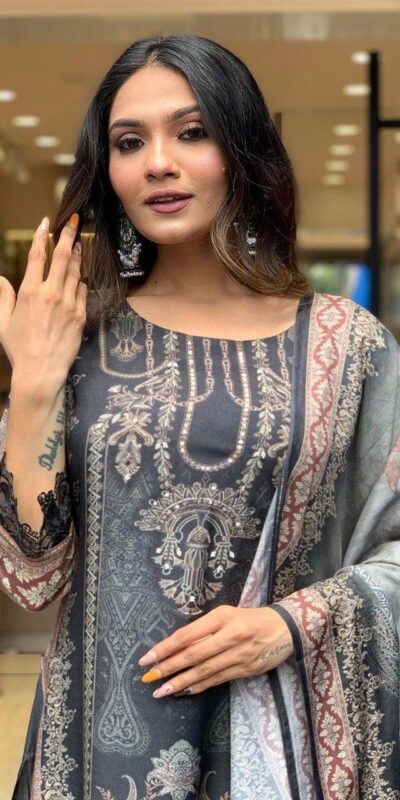 Elegant Black Maslin Digital Prints Salwar Suit | Jump Suits, Salwar suit, Casual Suits, Creative suits, Designer Suits, Palazzo Suits, Party Wear Suits, Patiala Suits, Straight Suits