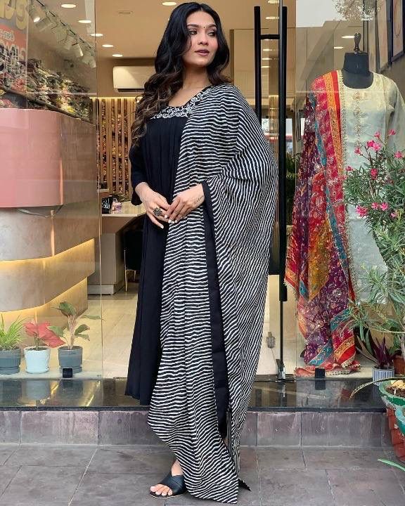 Elegant Black Maslin Mirror Work Salwar Suit | Jump Suits, Salwar suit, Casual Suits, Creative suits, Designer Suits, Palazzo Suits, Party Wear Suits, Patiala Suits, Straight Suits