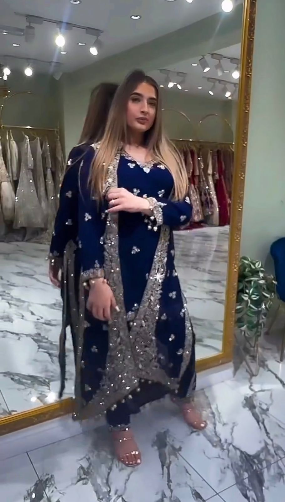 Fancy Navy Blue Georgette Embroider Work Salwar Suit | Jump Suits, Salwar suit, Casual Suits, Creative suits, Designer Suits, Palazzo Suits, Party Wear Suits, Patiala Suits, Straight Suits