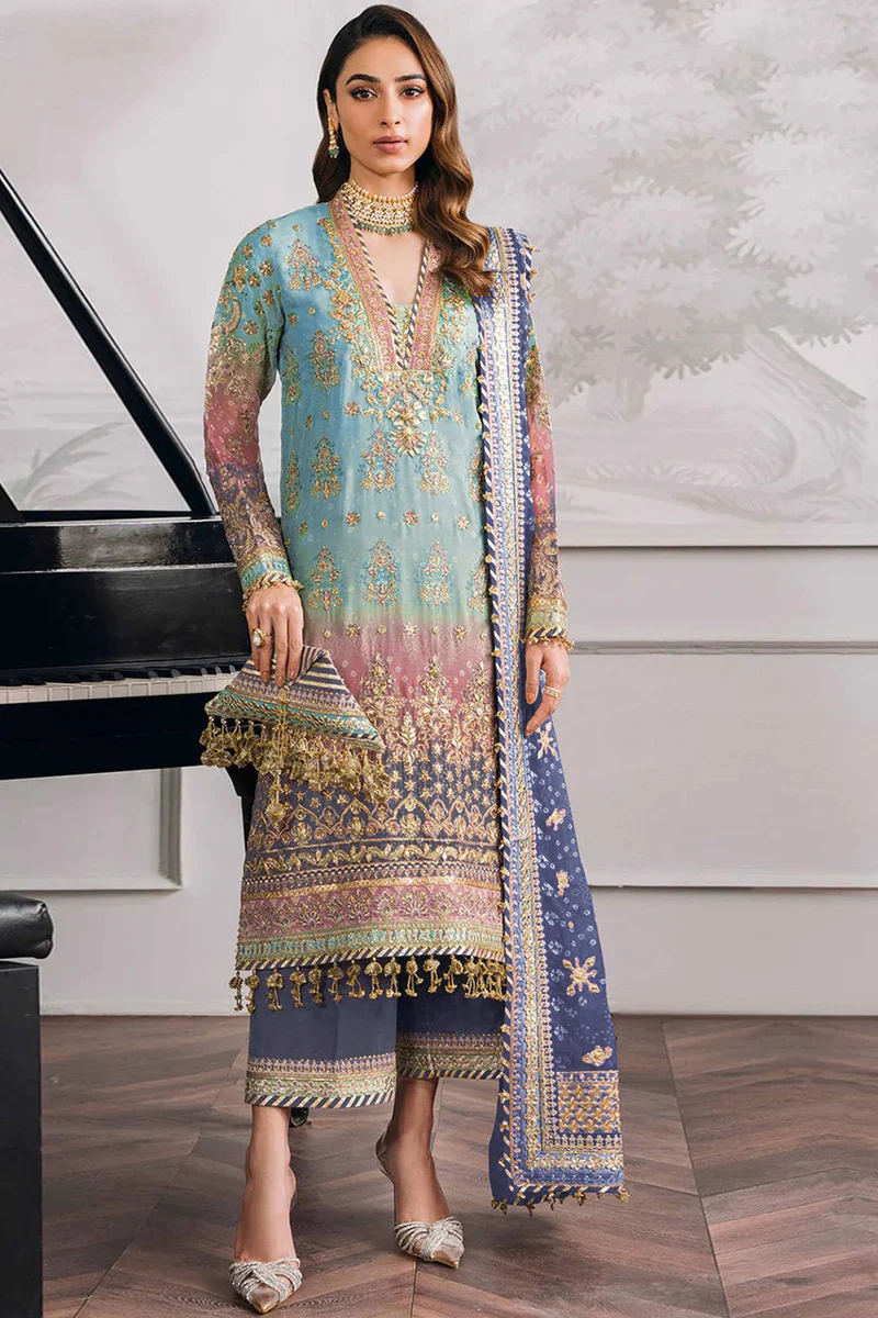 Firozi Georgette Digital Print Sequence Work Salwar Suit | Jump Suits, Salwar suit, Casual Suits, Creative suits, Designer Suits, Palazzo Suits, Party Wear Suits, Patiala Suits, Straight Suits