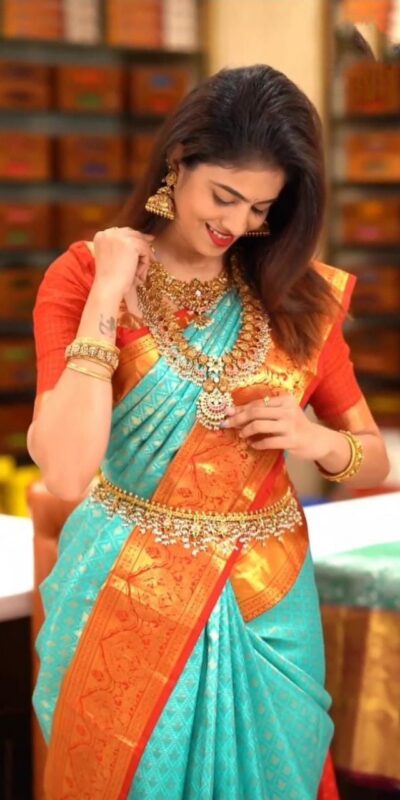 Firozi Lichi Silk Jacquard All Over Saree | Sarees, Bollywood Sarees, Creative Sarees, Designer Sarees, Embroidered Sarees, Ethnic Saree, Modern Digital sarees, Party Wear Sarees