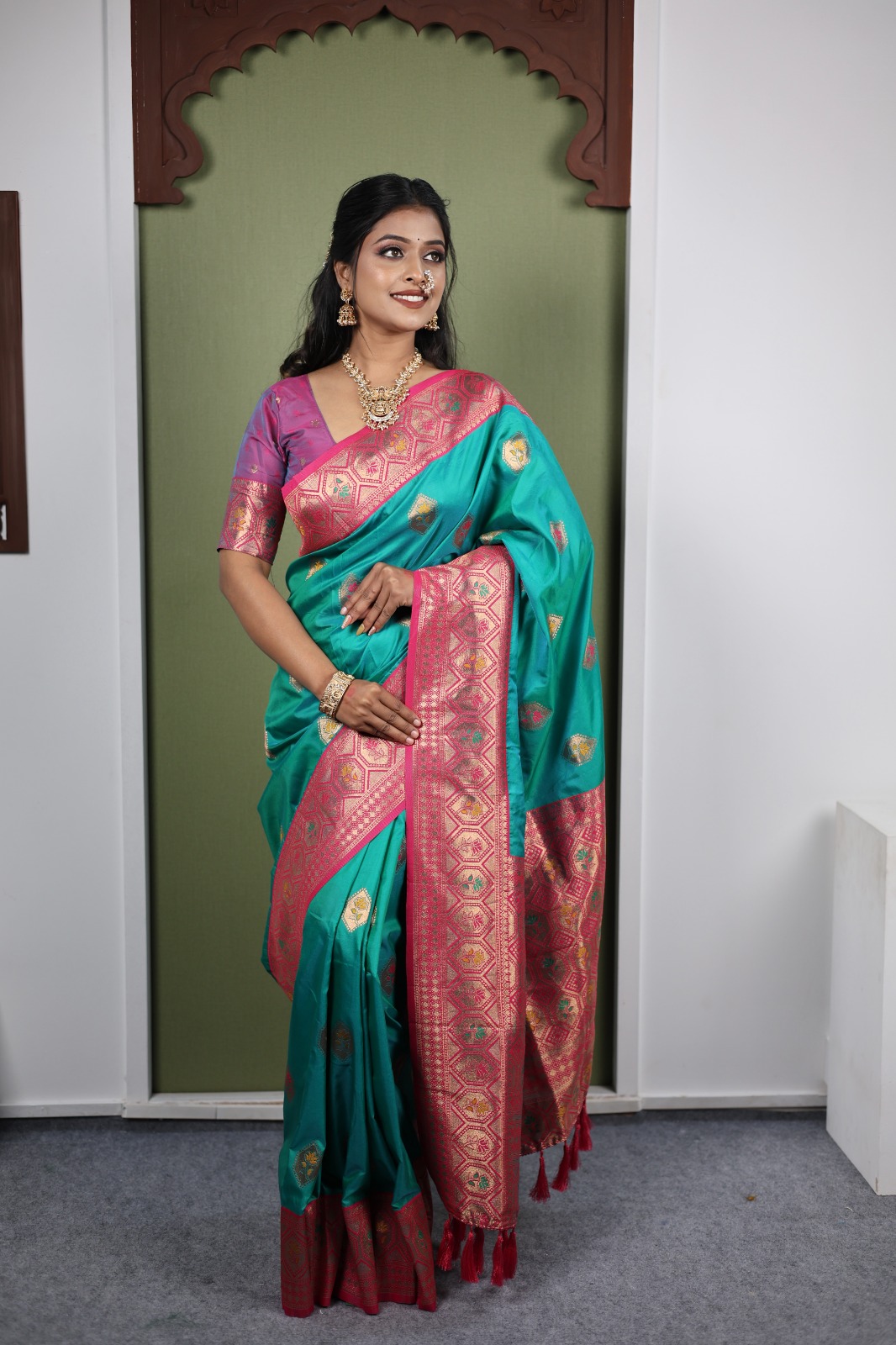 Firozi Soft Paithani Silk Zari Work Lace Saree | Sarees, Bollywood Sarees, Creative Sarees, Designer Sarees, Embroidered Sarees, Ethnic Saree, Modern Digital sarees, Party Wear Sarees