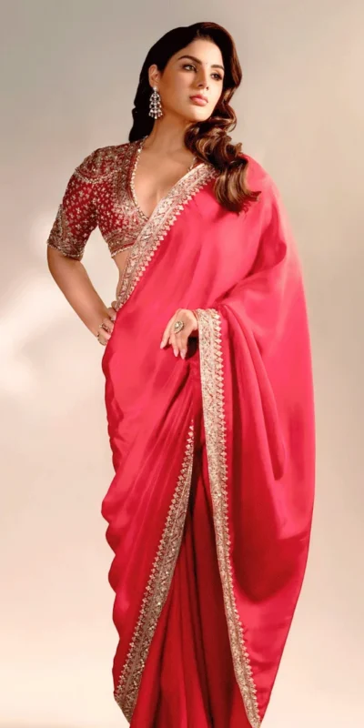 Grand Red Soft Rangoli Silk Embroider Work Saree | Sarees, Bollywood Sarees, Creative Sarees, Designer Sarees, Embroidered Sarees, Ethnic Saree, Modern Digital sarees, Party Wear Sarees
