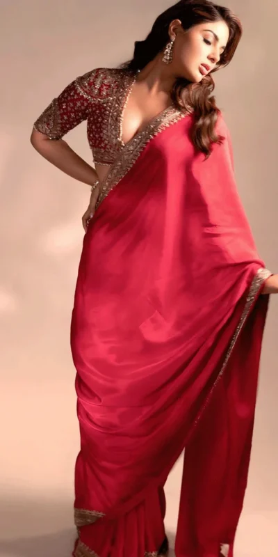 Grand Red Soft Rangoli Silk Embroider Work Saree | Sarees, Bollywood Sarees, Creative Sarees, Designer Sarees, Embroidered Sarees, Ethnic Saree, Modern Digital sarees, Party Wear Sarees
