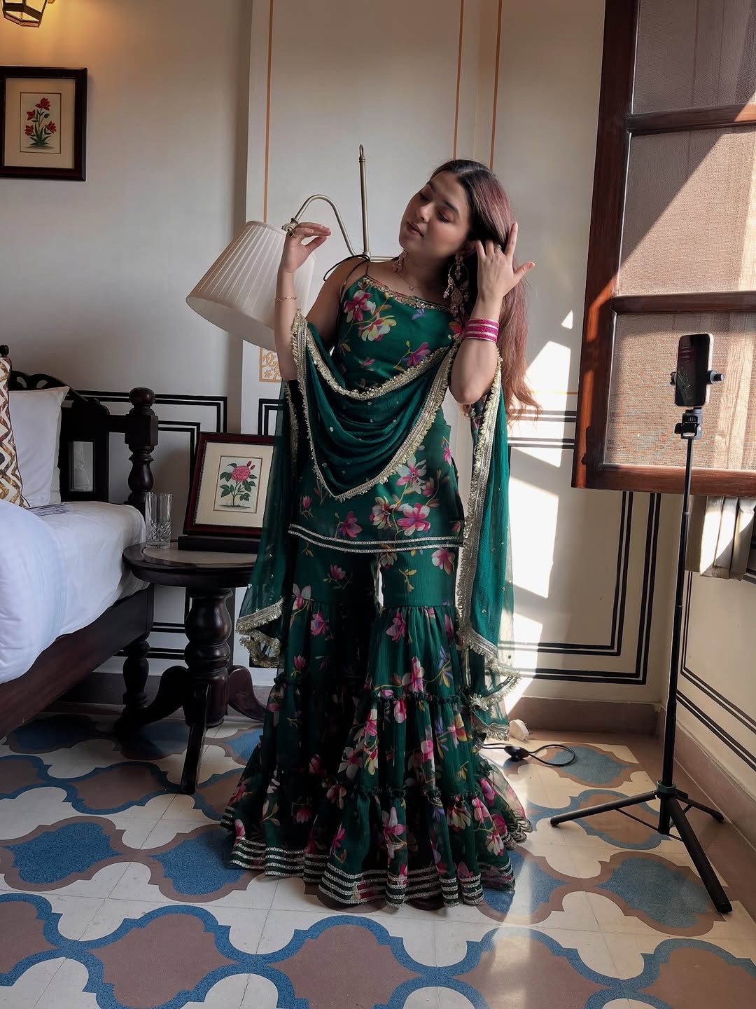 Green Faux Georgette Digital Print Work Salwar Suit | Jump Suits, Salwar suit, Casual Suits, Creative suits, Designer Suits, Palazzo Suits, Party Wear Suits, Patiala Suits, Straight Suits