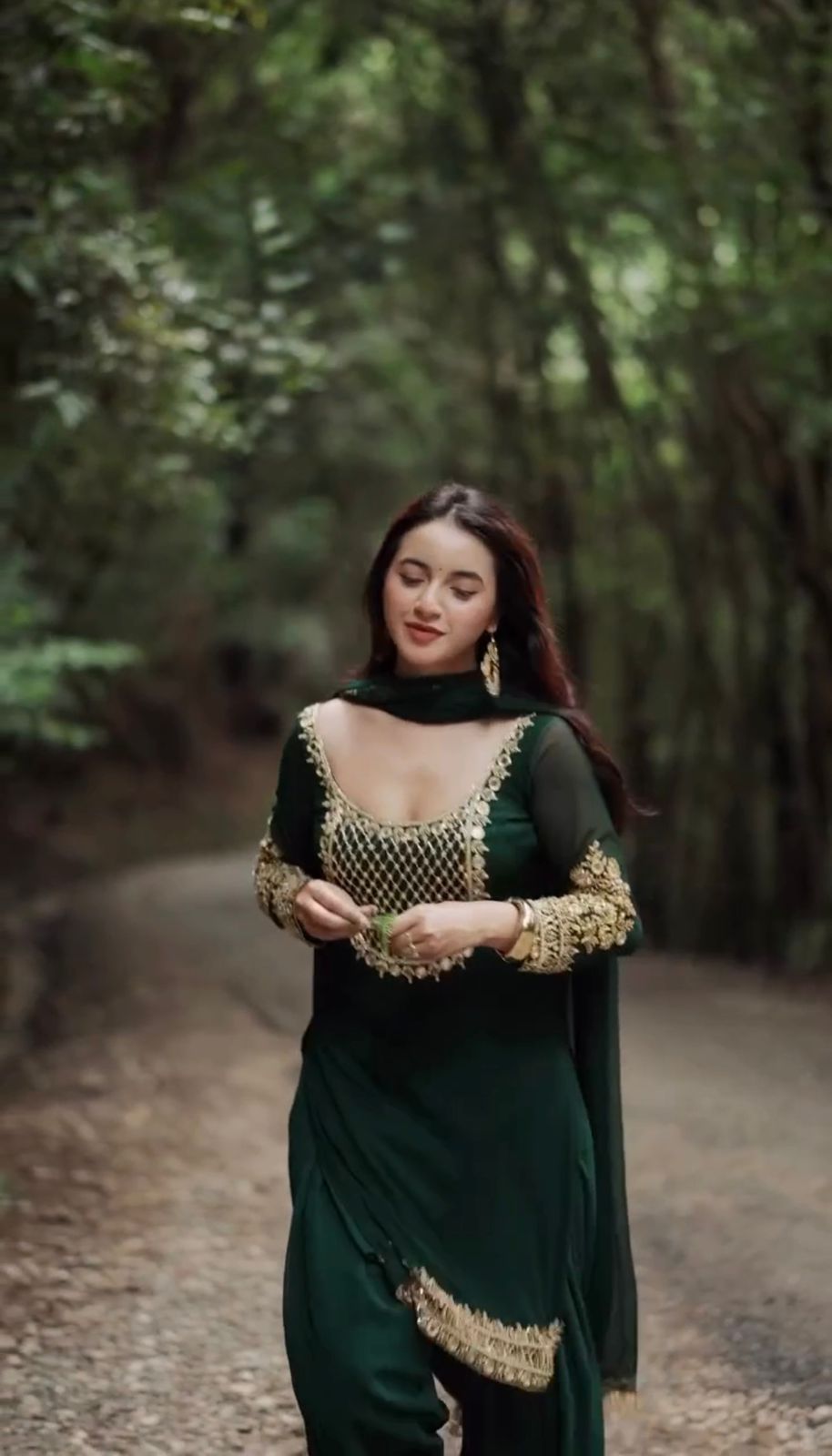 Green Faux Georgette Embroidery Work Salwar Suit | Jump Suits, Salwar suit, Casual Suits, Creative suits, Designer Suits, Palazzo Suits, Party Wear Suits, Patiala Suits, Straight Suits