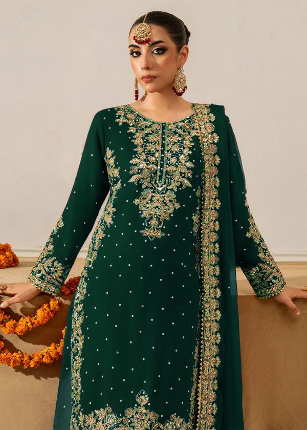 Green Faux Georgette Lace Work Salwar Suit | Jump Suits, Salwar suit, Casual Suits, Creative suits, Designer Suits, Palazzo Suits, Party Wear Suits, Patiala Suits, Straight Suits