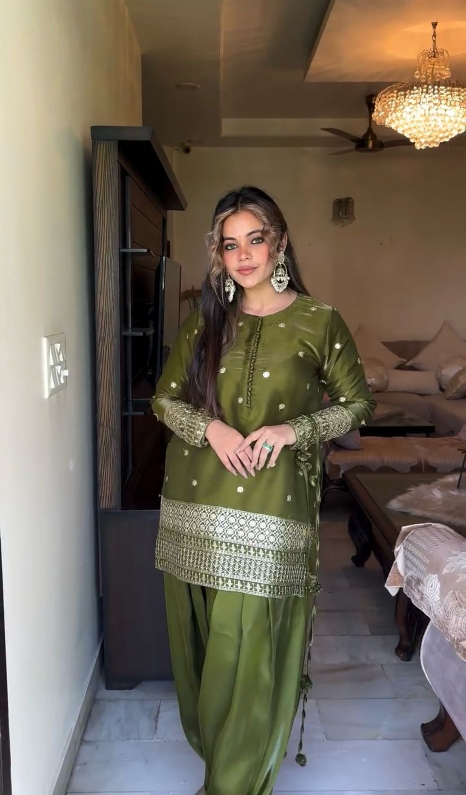 Green Japan Satin Silk Sequence Work Salwar Suit | Jump Suits, Salwar suit, Casual Suits, Creative suits, Designer Suits, Palazzo Suits, Party Wear Suits, Patiala Suits, Straight Suits