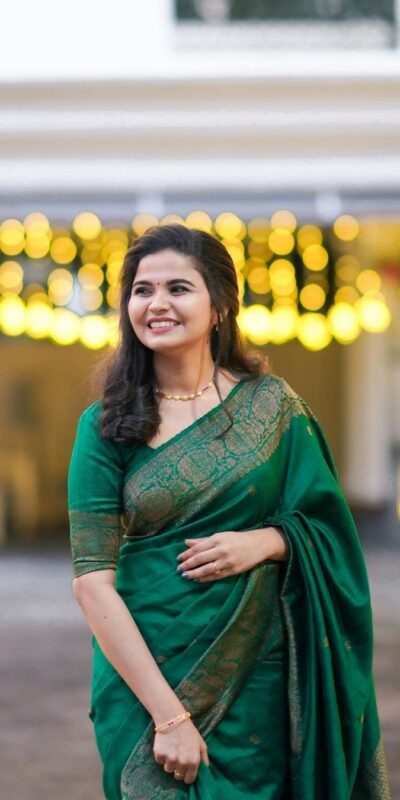 Green Lichi Silk Jacquard Work All Over Saree | Sarees, Bollywood Sarees, Creative Sarees, Designer Sarees, Embroidered Sarees, Ethnic Saree, Modern Digital sarees, Party Wear Sarees