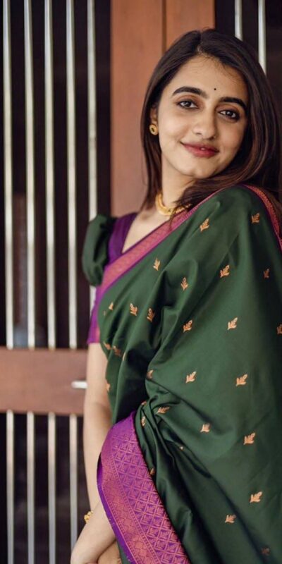 Green Lichi Silk Lace Work Border Saree | Sarees, Bollywood Sarees, Creative Sarees, Designer Sarees, Embroidered Sarees, Ethnic Saree, Modern Digital sarees, Party Wear Sarees