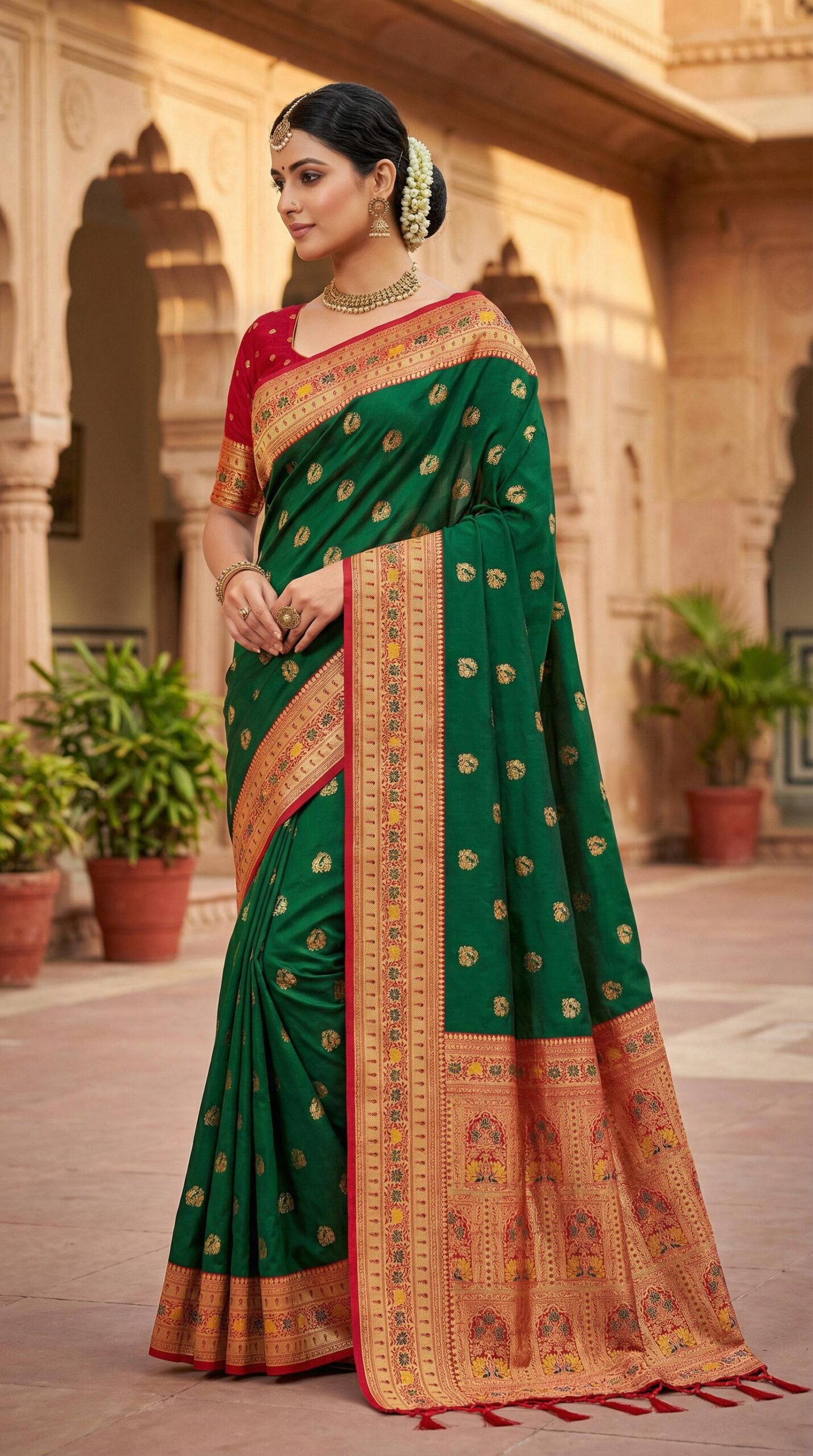 Green Meenakari Lace Zari Work Saree | Sarees, Bollywood Sarees, Creative Sarees, Designer Sarees, Embroidered Sarees, Ethnic Saree, Modern Digital sarees, Party Wear Sarees