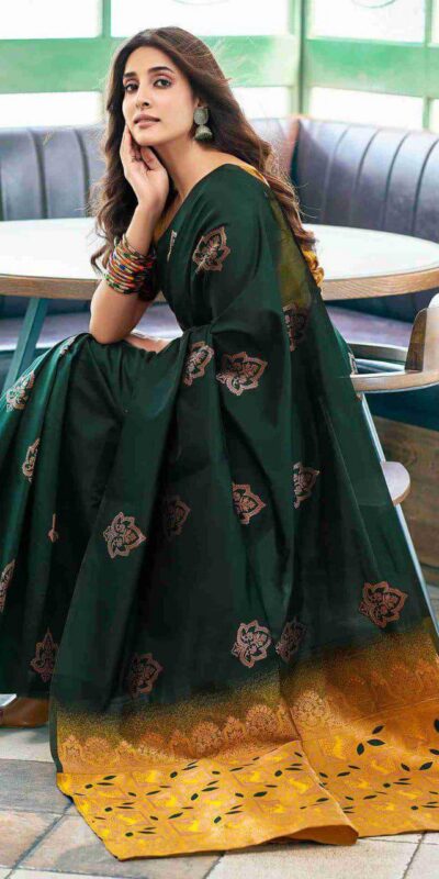 Green Soft Lichi Silk Lace Border Work Saree | Sarees, Bollywood Sarees, Creative Sarees, Designer Sarees, Embroidered Sarees, Ethnic Saree, Modern Digital sarees, Party Wear Sarees