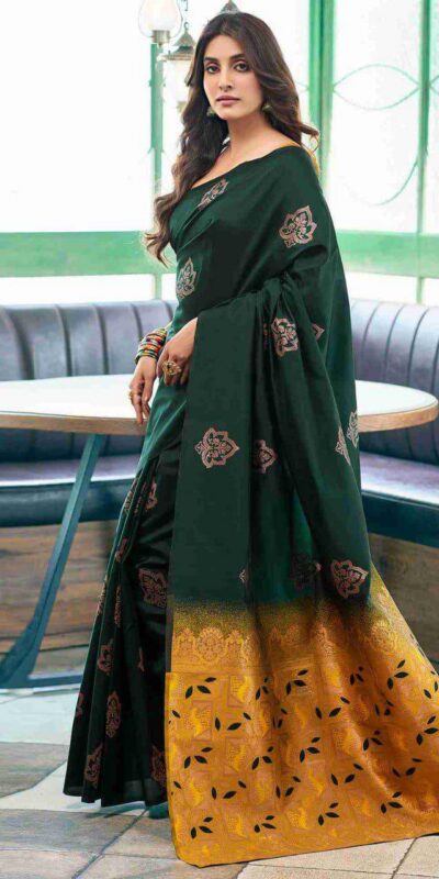 Green Soft Lichi Silk Lace Border Work Saree | Sarees, Bollywood Sarees, Creative Sarees, Designer Sarees, Embroidered Sarees, Ethnic Saree, Modern Digital sarees, Party Wear Sarees