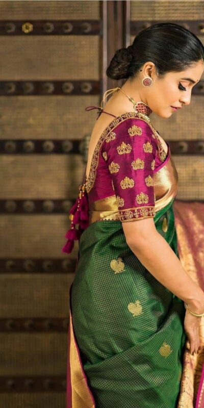 Green Soft Lichi Silk On All Over Border Saree | Sarees, Bollywood Sarees, Creative Sarees, Designer Sarees, Embroidered Sarees, Ethnic Saree, Modern Digital sarees, Party Wear Sarees