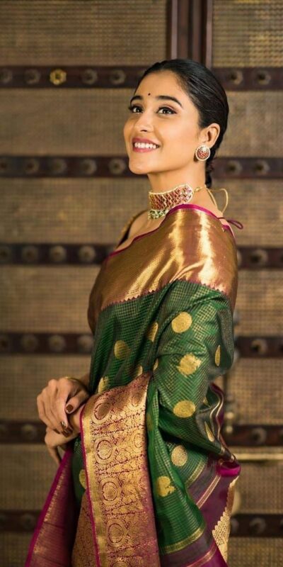 Green Soft Lichi Silk On All Over Border Saree | Sarees, Bollywood Sarees, Creative Sarees, Designer Sarees, Embroidered Sarees, Ethnic Saree, Modern Digital sarees, Party Wear Sarees