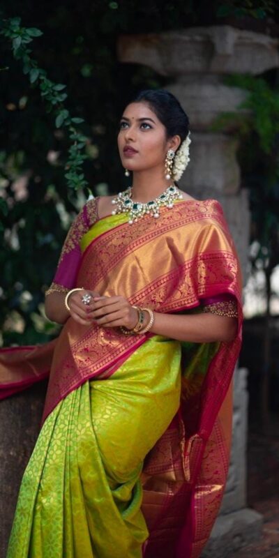 Green Soft Silk Jacquard Work Saree | Sarees, Bollywood Sarees, Creative Sarees, Designer Sarees, Embroidered Sarees, Ethnic Saree, Modern Digital sarees, Party Wear Sarees