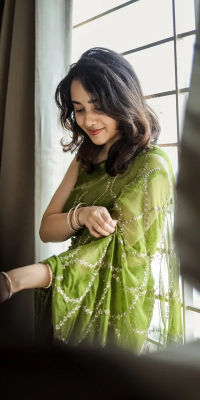 Green Viscose Satin Sequin Embroidery Work Saree | Sarees, Bollywood Sarees, Creative Sarees, Designer Sarees, Embroidered Sarees, Ethnic Saree, Modern Digital sarees, Party Wear Sarees
