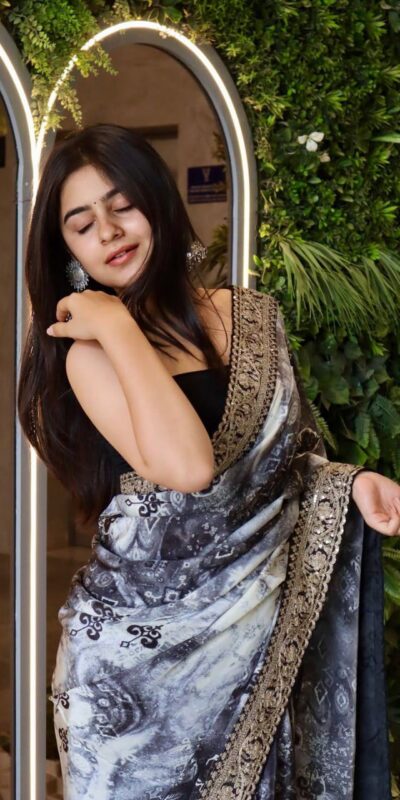 Grey Georgette Sequins Work Saree | Sarees, Bollywood Sarees, Creative Sarees, Designer Sarees, Embroidered Sarees, Ethnic Saree, Modern Digital sarees, Party Wear Sarees
