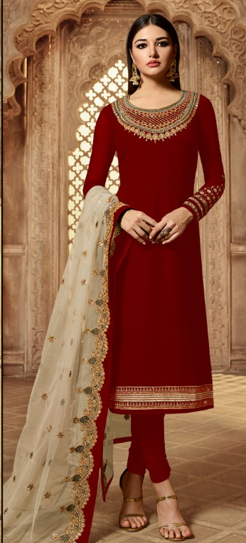 Grey Satin Georgette Stone Work Salwar Suit | Jump Suits, Salwar suit, Casual Suits, Creative suits, Designer Suits, Palazzo Suits, Party Wear Suits, Patiala Suits, Straight Suits